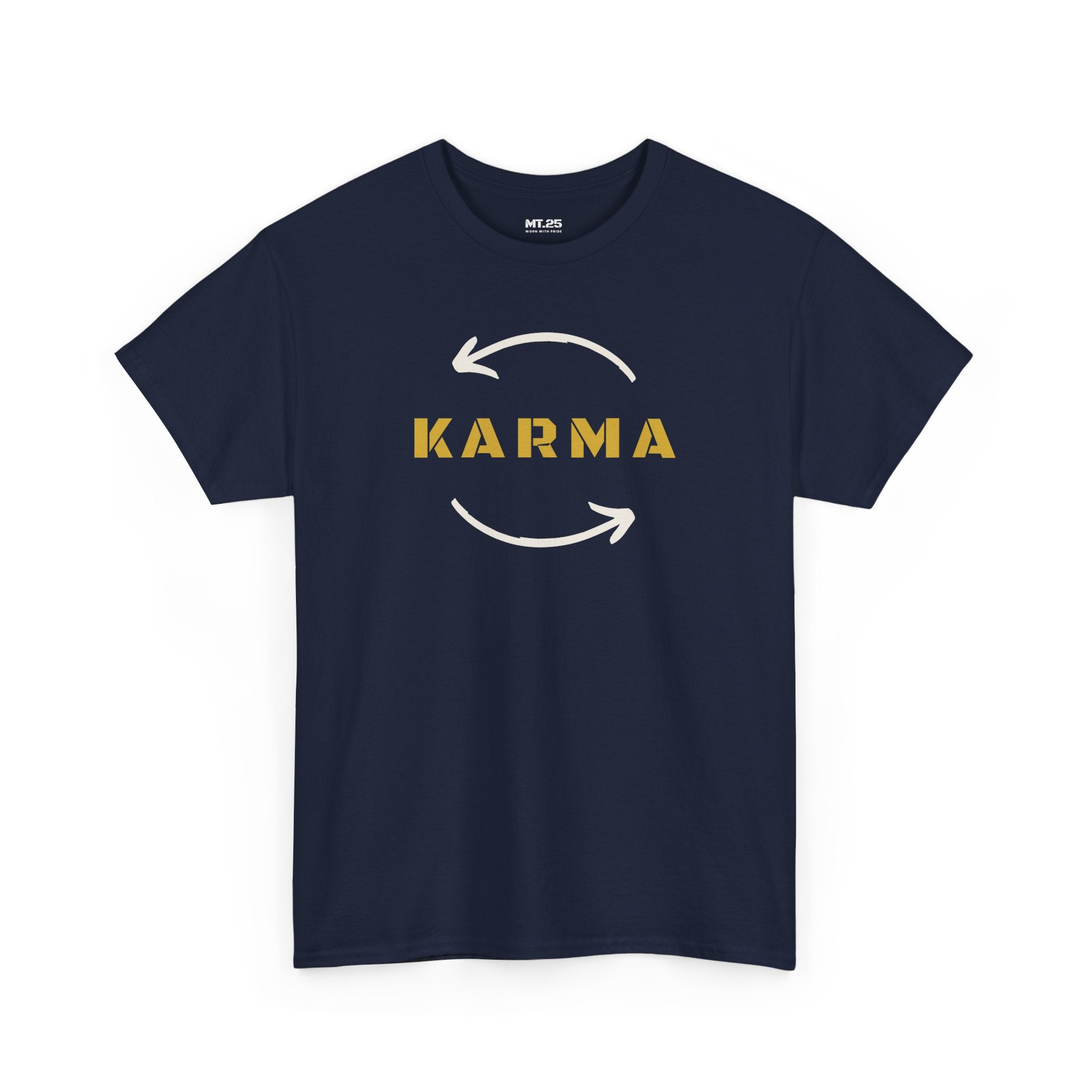 Karma Unisex Heavy Cotton Tee | Positive Vibe Shirt, Gift for Yoga Lovers, Spirituality, Casual Wear, Everyday Comfort