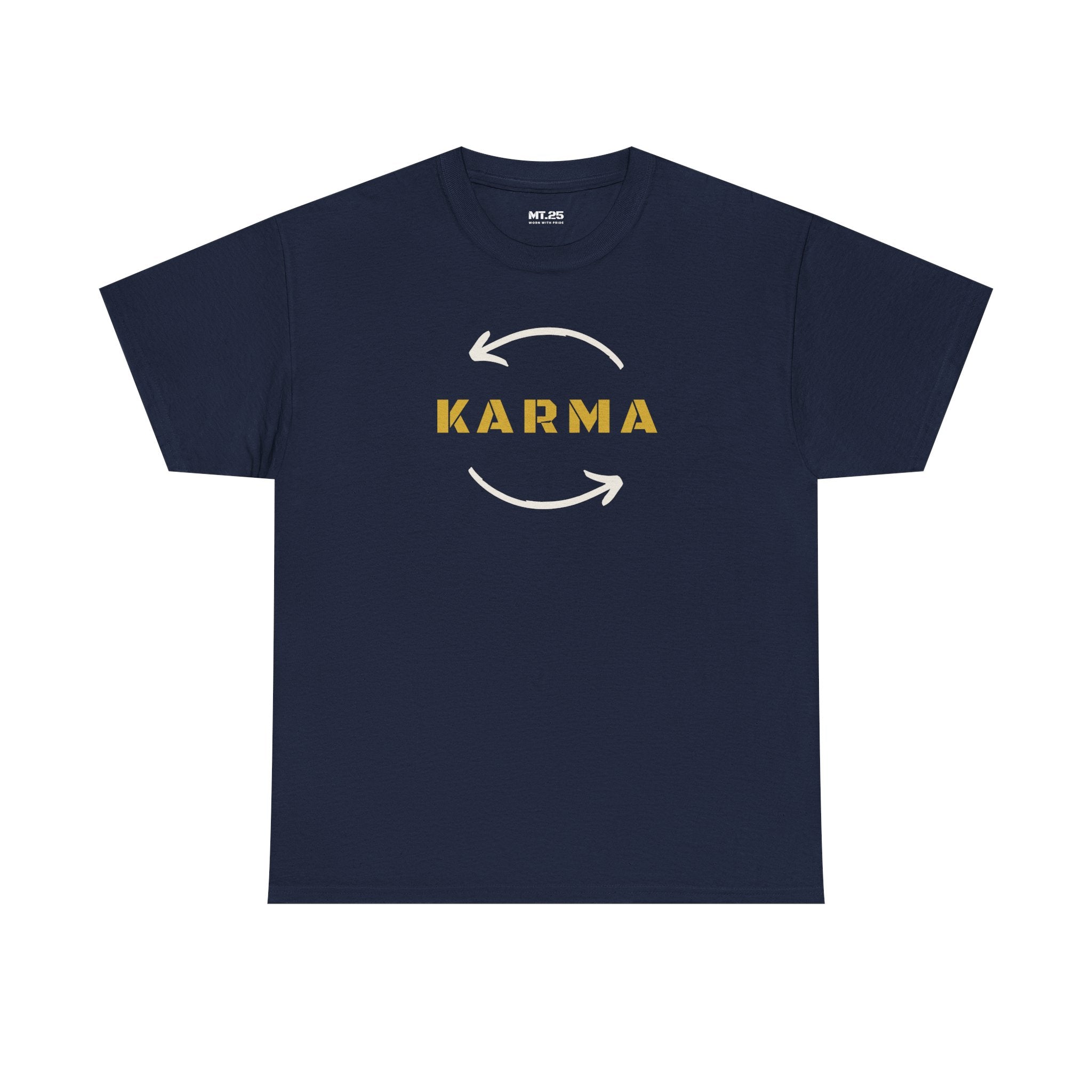 Karma Unisex Heavy Cotton Tee | Positive Vibe Shirt, Gift for Yoga Lovers, Spirituality, Casual Wear, Everyday Comfort