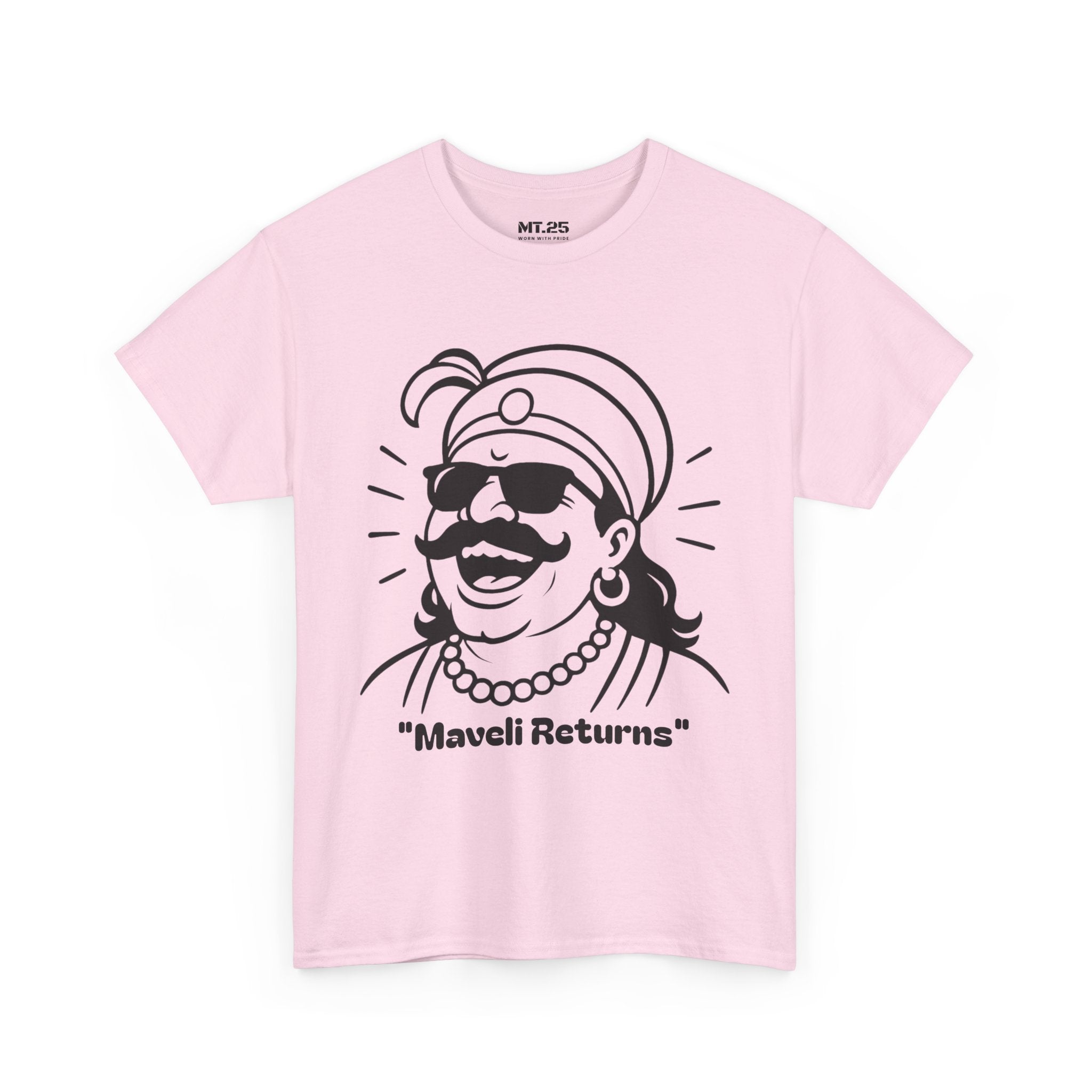 Maveli Returns T-Shirt, Fun Graphic Tee, Unisex Summer Shirt, Festival Celebration Top, Unique Gift for Friends