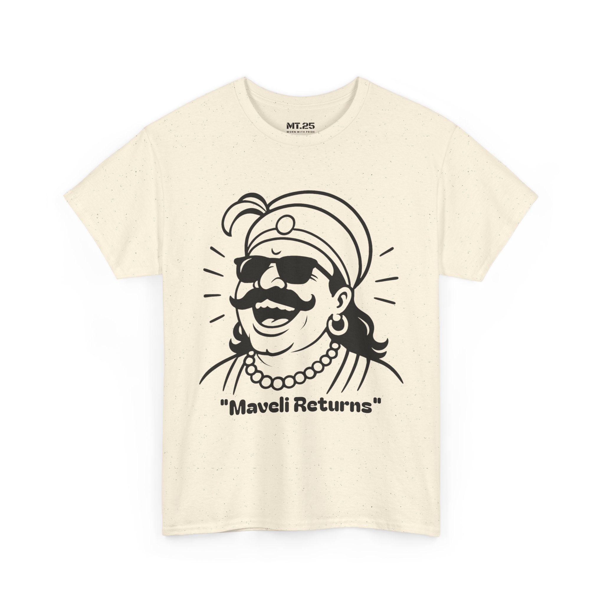 Maveli Returns T-Shirt, Fun Graphic Tee, Unisex Summer Shirt, Festival Celebration Top, Unique Gift for Friends