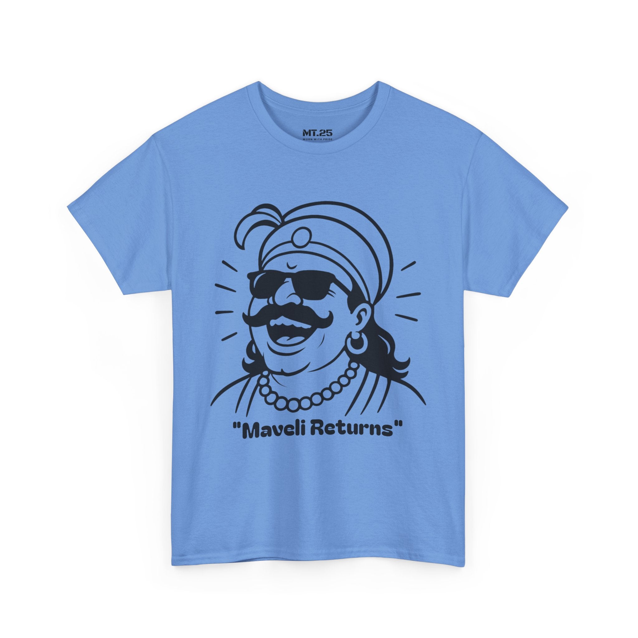 Maveli Returns T-Shirt, Fun Graphic Tee, Unisex Summer Shirt, Festival Celebration Top, Unique Gift for Friends