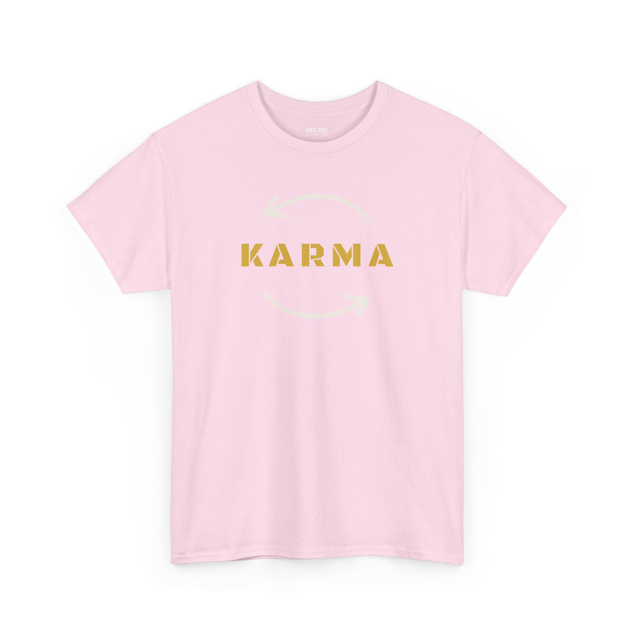 Karma Unisex Heavy Cotton Tee | Positive Vibe Shirt, Gift for Yoga Lovers, Spirituality, Casual Wear, Everyday Comfort