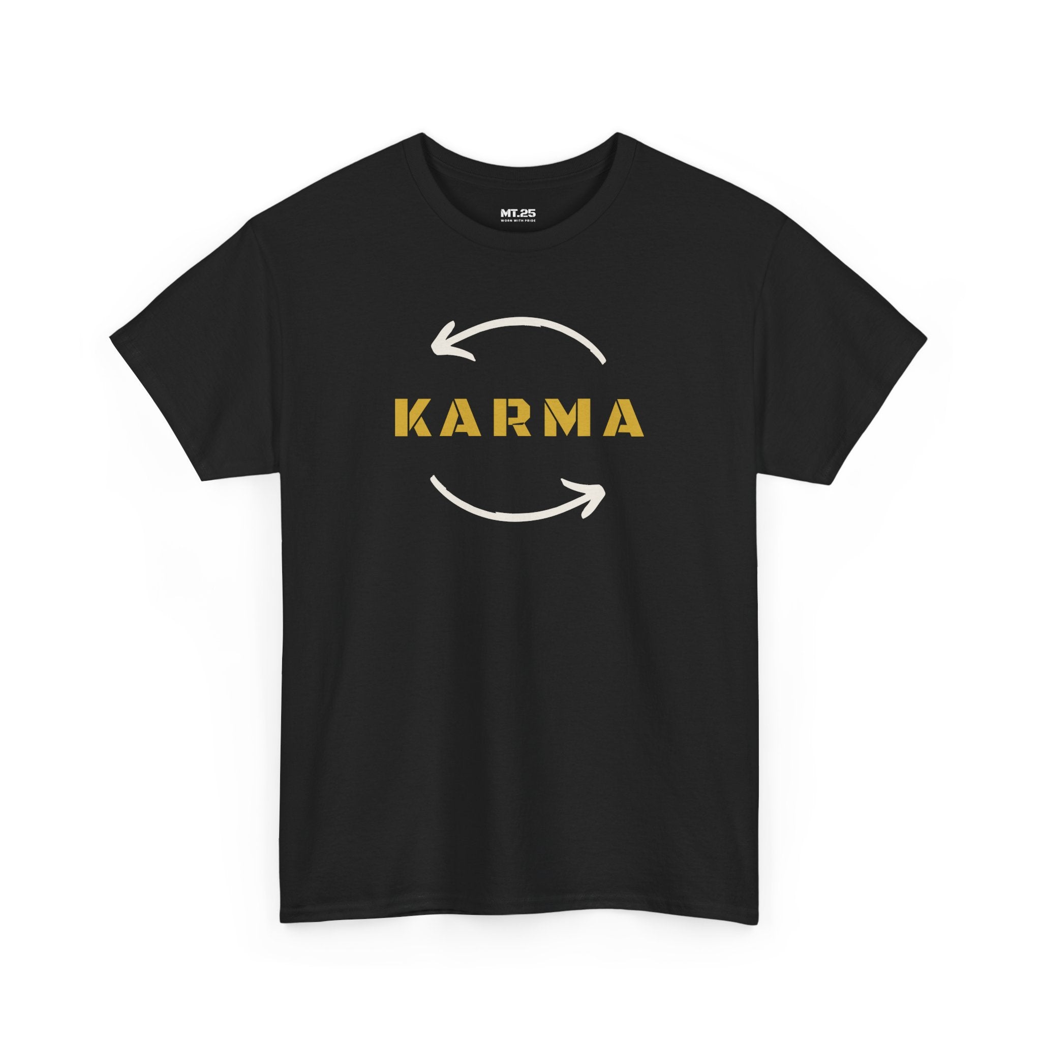 Karma Unisex Heavy Cotton Tee | Positive Vibe Shirt, Gift for Yoga Lovers, Spirituality, Casual Wear, Everyday Comfort