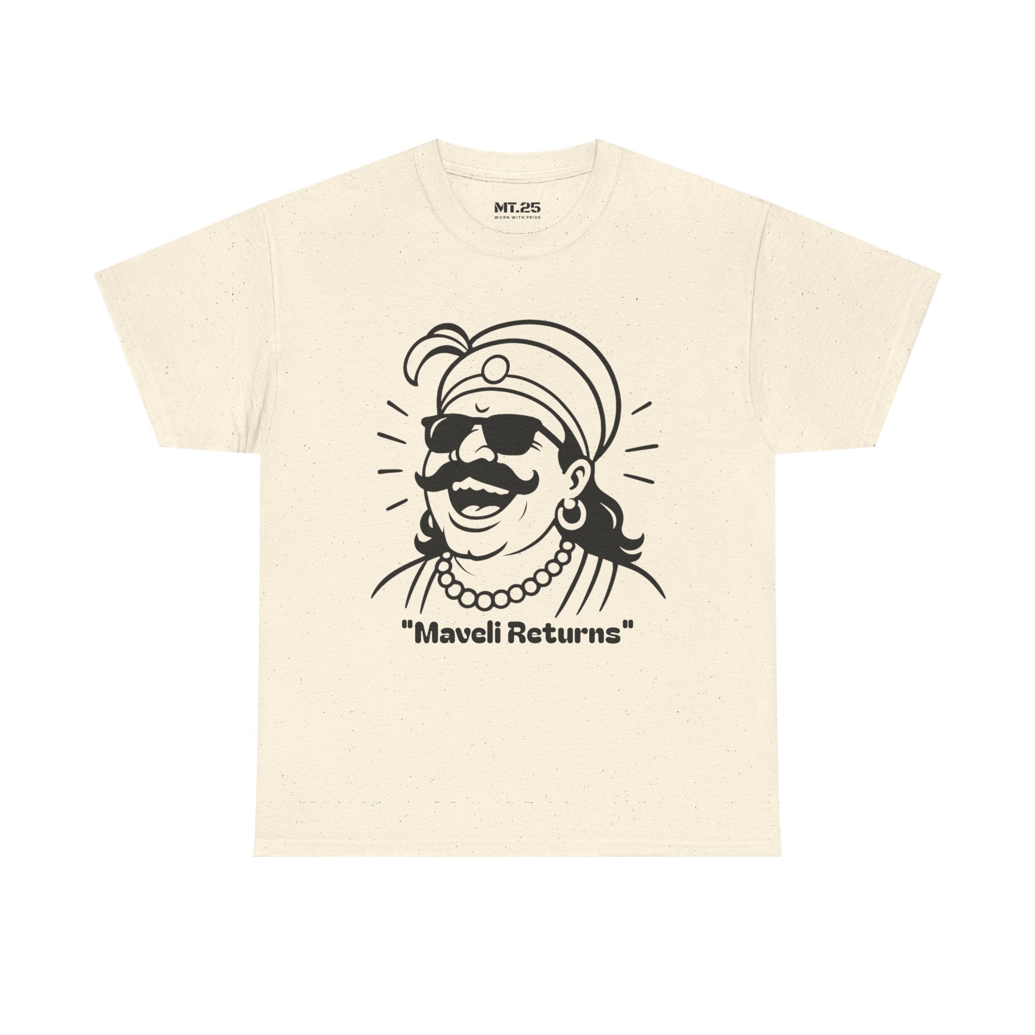Maveli Returns T-Shirt, Fun Graphic Tee, Unisex Summer Shirt, Festival Celebration Top, Unique Gift for Friends