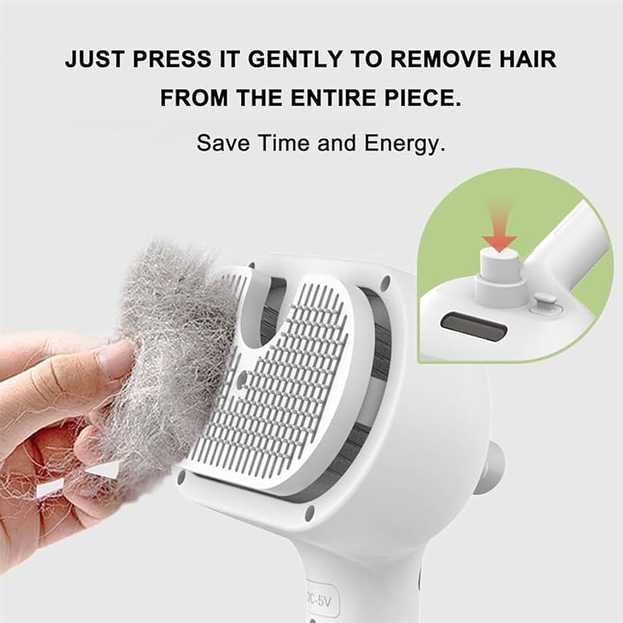 3-1 Cat Steam Brush for Shedding Steamy Grooming Brush for Long & Short Hair Cats & Dogs Self-Cleaning Pet Hair Removal Comb with Water Tank Dog Brush