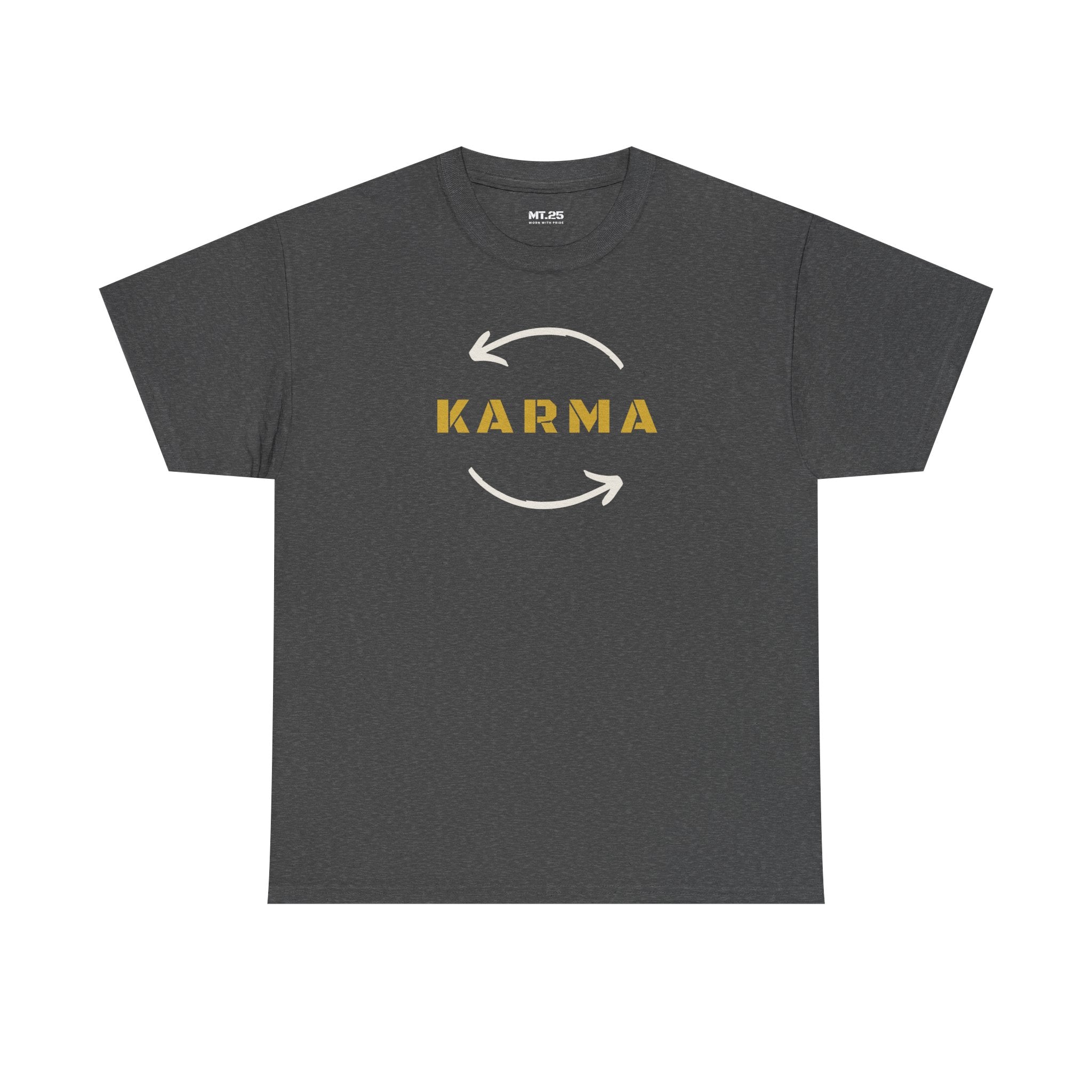 Karma Unisex Heavy Cotton Tee | Positive Vibe Shirt, Gift for Yoga Lovers, Spirituality, Casual Wear, Everyday Comfort