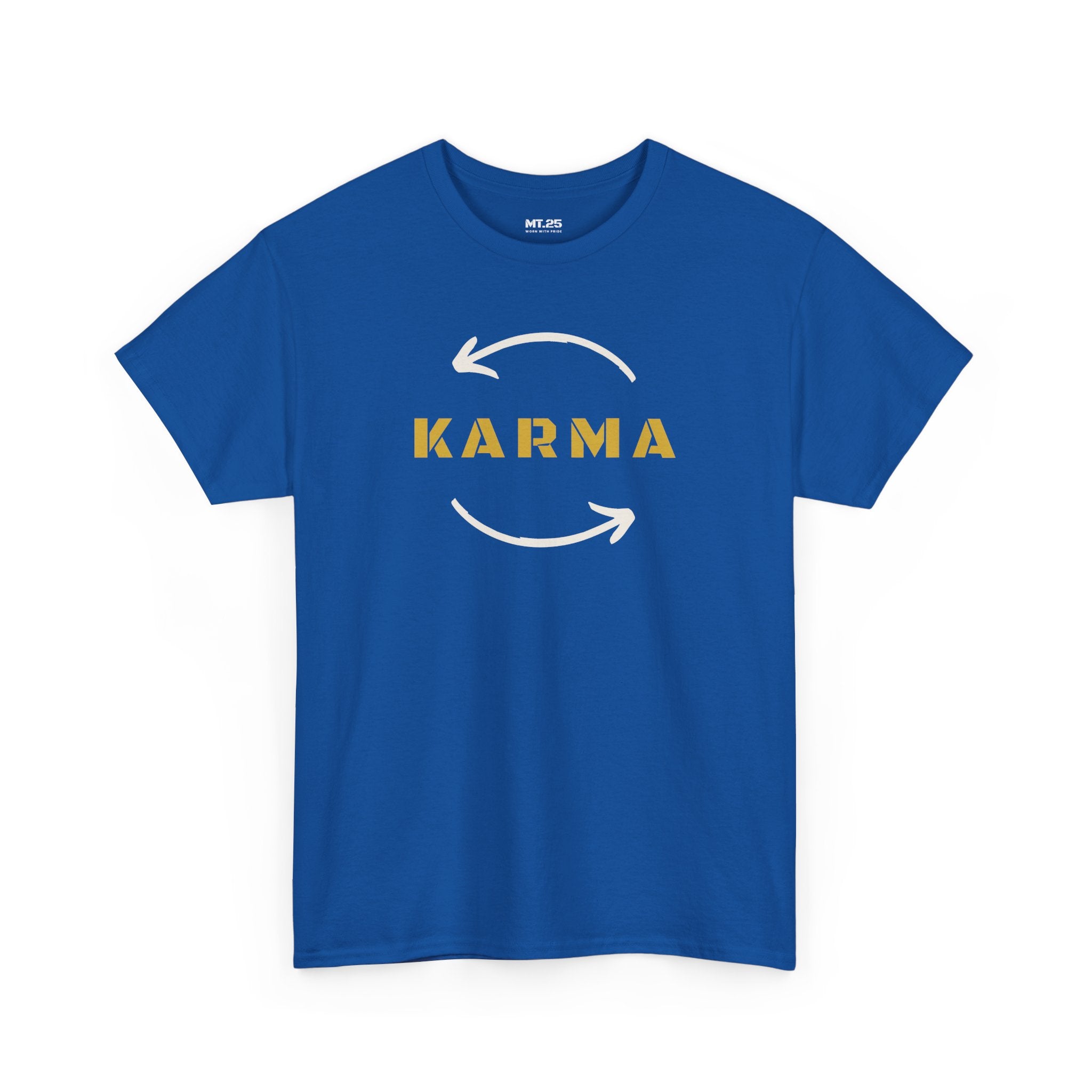 Karma Unisex Heavy Cotton Tee | Positive Vibe Shirt, Gift for Yoga Lovers, Spirituality, Casual Wear, Everyday Comfort
