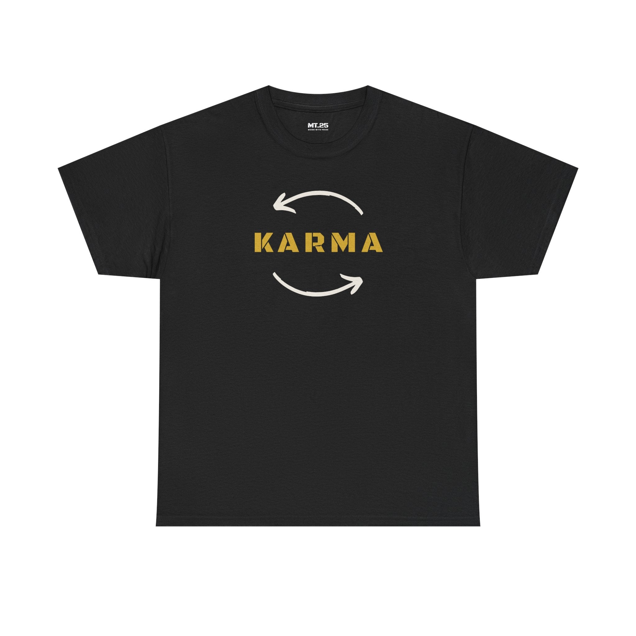 Karma Unisex Heavy Cotton Tee | Positive Vibe Shirt, Gift for Yoga Lovers, Spirituality, Casual Wear, Everyday Comfort