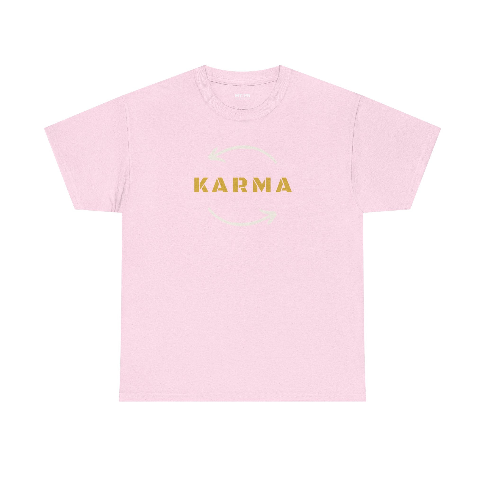 Karma Unisex Heavy Cotton Tee | Positive Vibe Shirt, Gift for Yoga Lovers, Spirituality, Casual Wear, Everyday Comfort